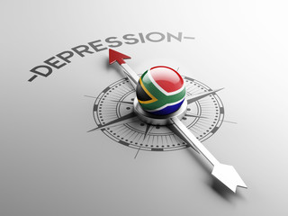 Wall Mural - South Africa Depression Concept.