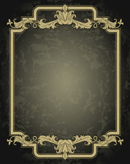 Wall Mural - Vintage ornament frame