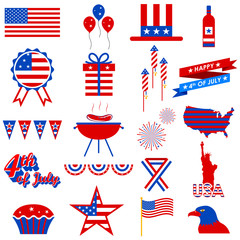 Wall Mural - 4th of July design element