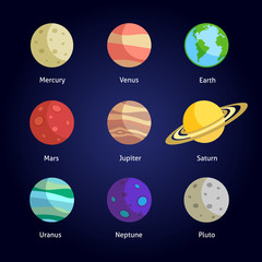 Sticker - Planets decorative set