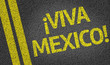 Viva Mexico written on the road