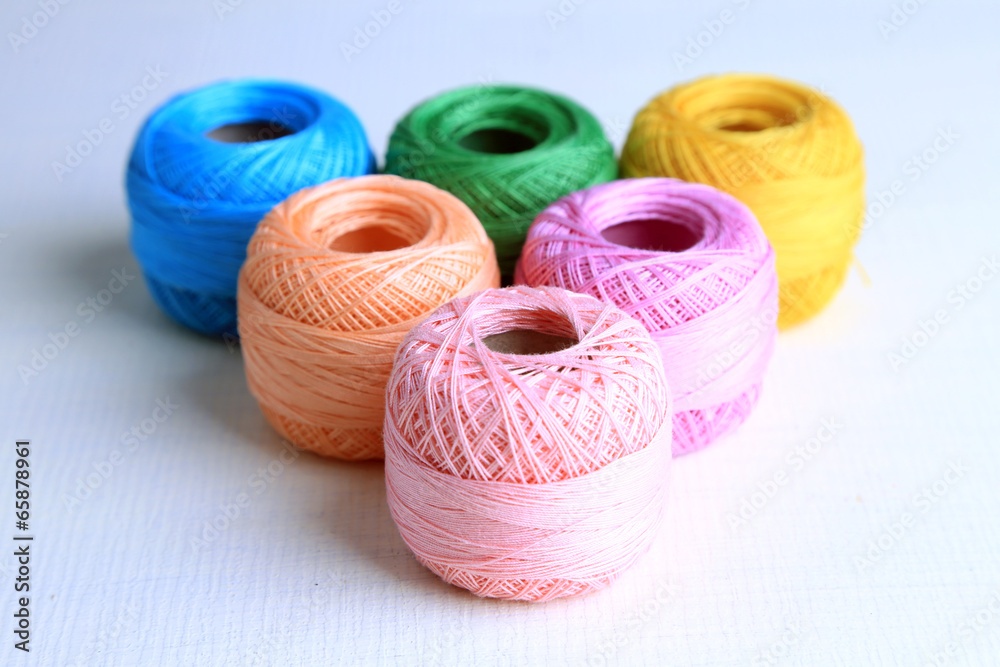 Colorful clews on light background