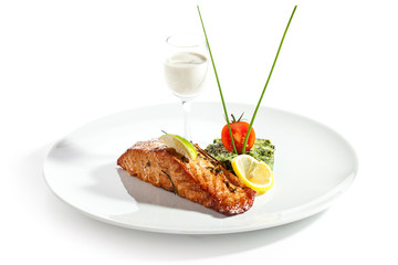 Canvas Print - Salmon Steak