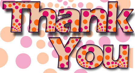 Poster - Thank You Dots Pattern