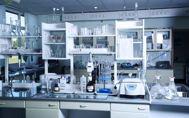 chemical laboratory background. laboratory concept.