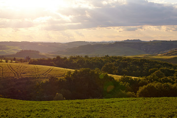 Countryside, San Quirico d`Orcia , Tuscany, Italy