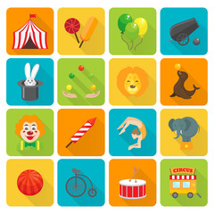 Wall Mural - Circus icons set