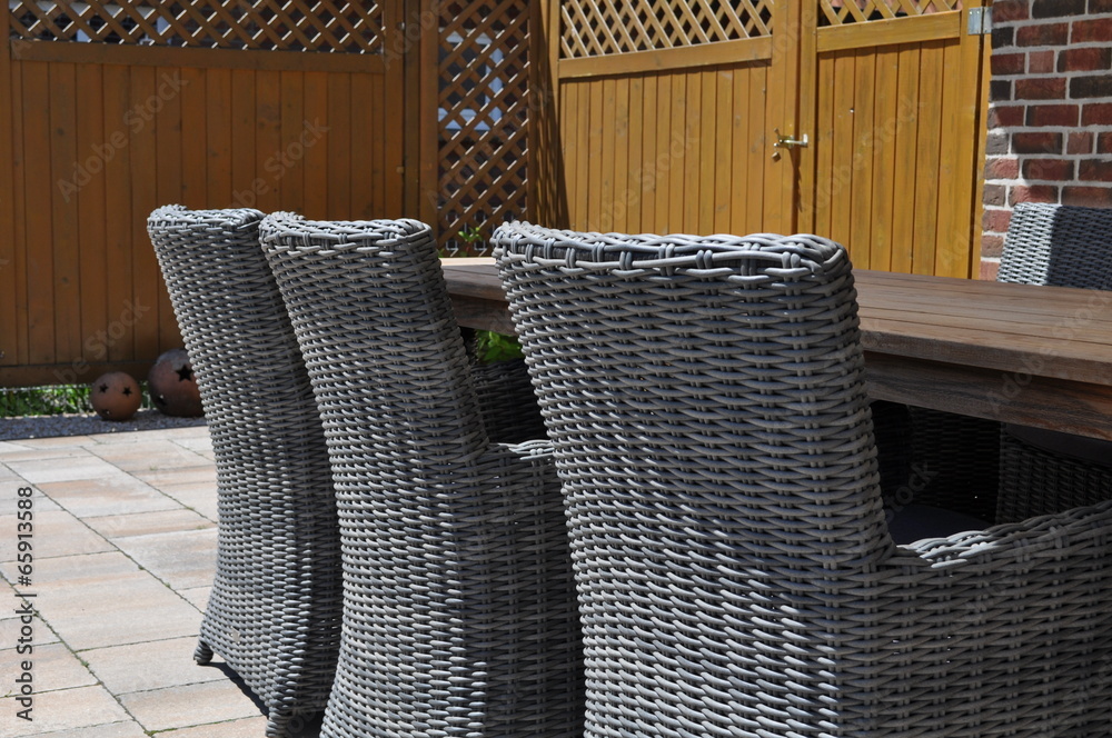 Gartenmöbel Korbgeflecht