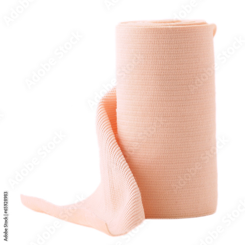 Cuadros en Lienzo elastic bandage isolated on white