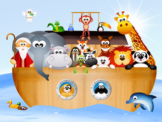 Poster - illustration of Noah's ark