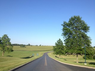 Wall Mural - Empty country road