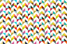 Seamless Colorful Triangle Pattern