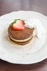 Wall Mural - Chocolate pudding pancake