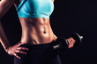 © beccarra - Workout girl with strong abs