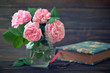 Bouquet of tea roses
