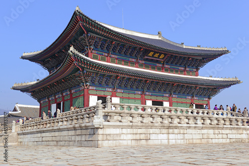 Obraz w ramie Gyeongbokgung Palace, Seoul Korea