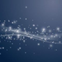 Wall Mural - Sparkling bright swoosh wave background