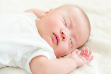 Canvas Print - Baby boy asleep