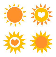 Wall Mural - Suns icons