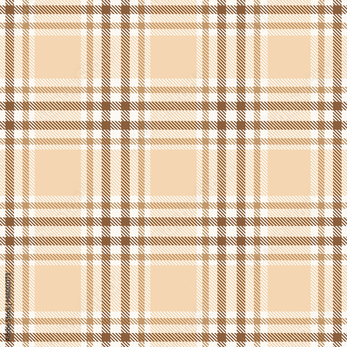 Materiał do szycia Beige plaid tartan seamless pattern background