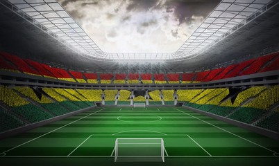 Poster - Composite image of digitally generated ghana national flag