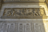 Fototapeta  - Architectural Detail of Arc de Triomphe