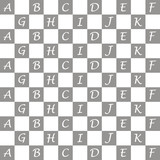 Seamless alphabet pattern