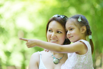 mother with her daughter