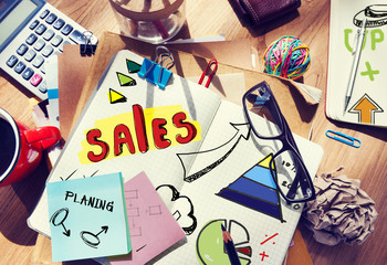 Sticker - Note Pad and Sales Concept