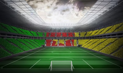 Poster - Composite image of digitally generated cameroon national flag