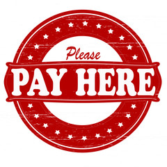 Poster - Please pay here