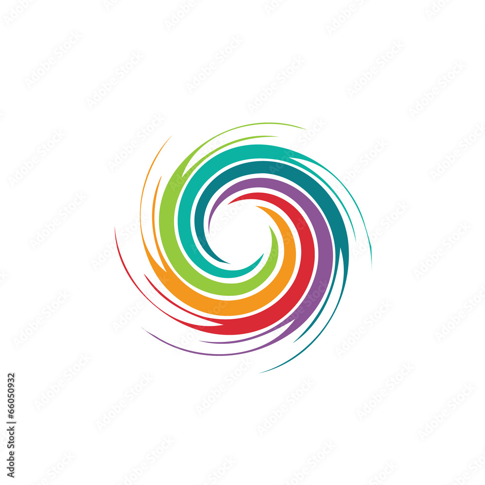 Abstract colorful swirl image. Concept of hurricane - obrazy, fototapety, plakaty 