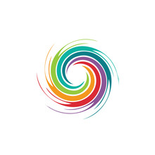 Abstract Colorful Swirl Image. Concept Of Hurricane