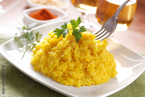 Fotomural risotto milanese allo zafferano
