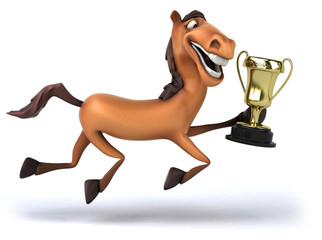 Poster - Horse and trophy