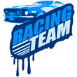 Racing Team Graffiti Stamp