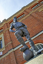The Statue Of The Football Legend At Fulham Stadium In London