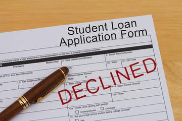 Wall Mural - Student Loan Application Form