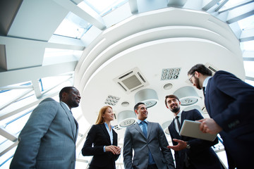 Wall Mural - Business conversation