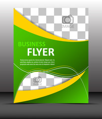 Poster - Professional business flyer template or corporate banner