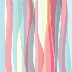 Fototapete - Seamless colorful striped wave background