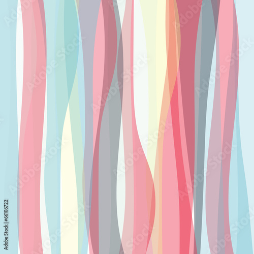 Naklejka dekoracyjna Seamless colorful striped wave background