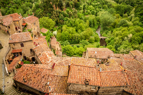 View of a green valley in S...