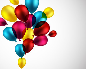 Celebrate background with balloons.