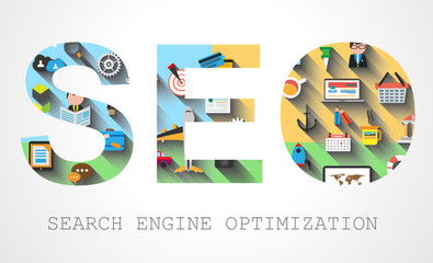 Poster - SEO Search engine optimization concept