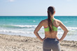 © Click Images - Fit woman looking at the ocean