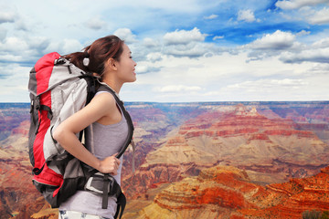 Poster - Woman mountain Hiker