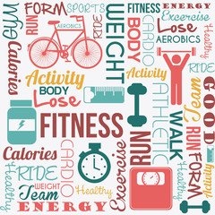 Wall Mural - Fitness design