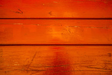 Golden Orange Wood Surface With Grunge Effect