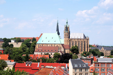 Fototapete - Erfurt Altstadt mit Erfurter Dom